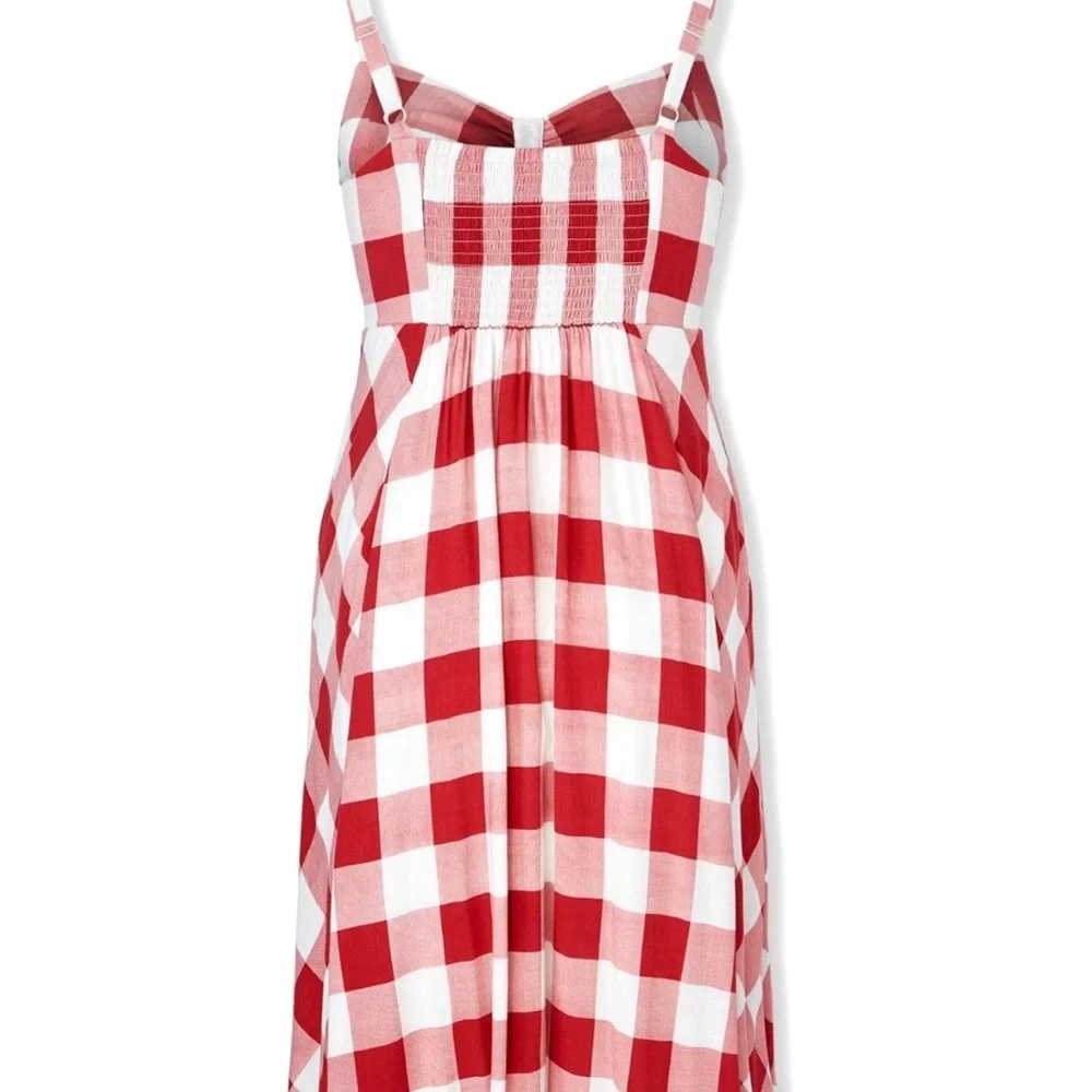 Torrid Red and White Checkered Sundress (NWOT) - Picture 2 of 16